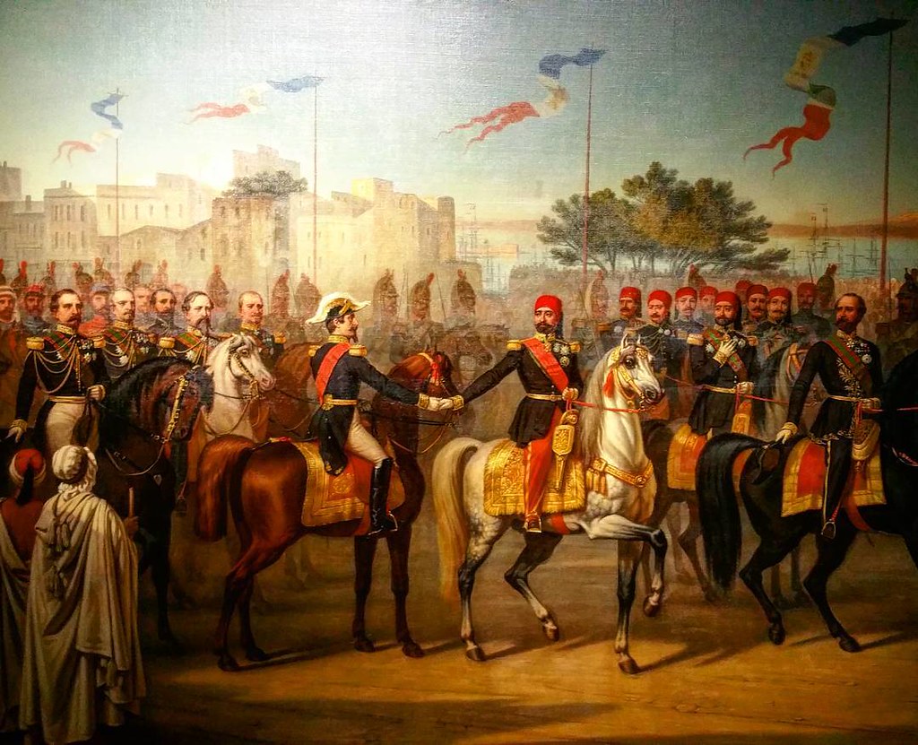 Visite du Bey en Algérie pour présenter à napoléon la Constitution de 1861