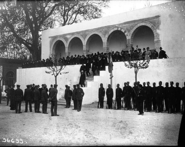Signature des traités et conventions au palais du Bey en Tunisie