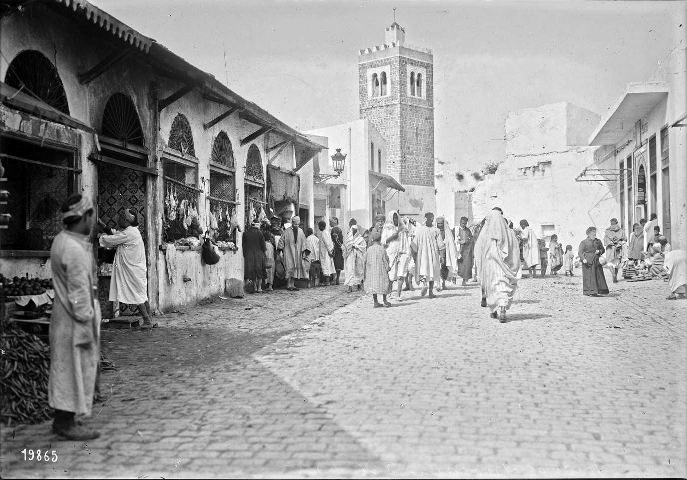 Tunis, souk et mosquée d'El Ksar