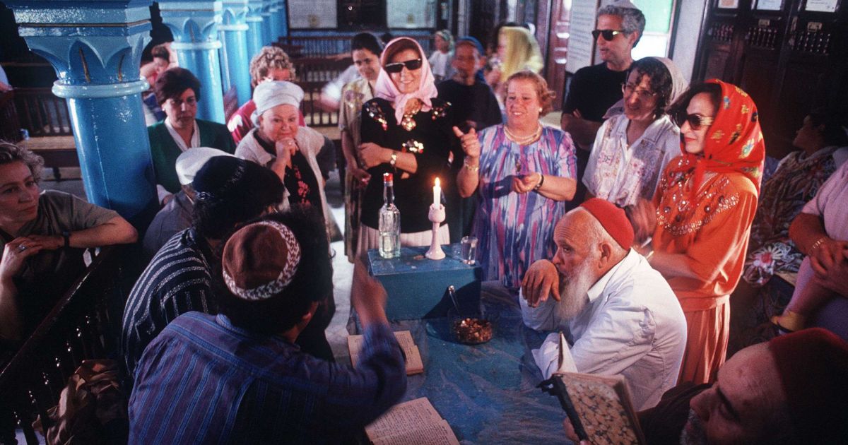Juifs de Tunisie à la synagogue de Djerba