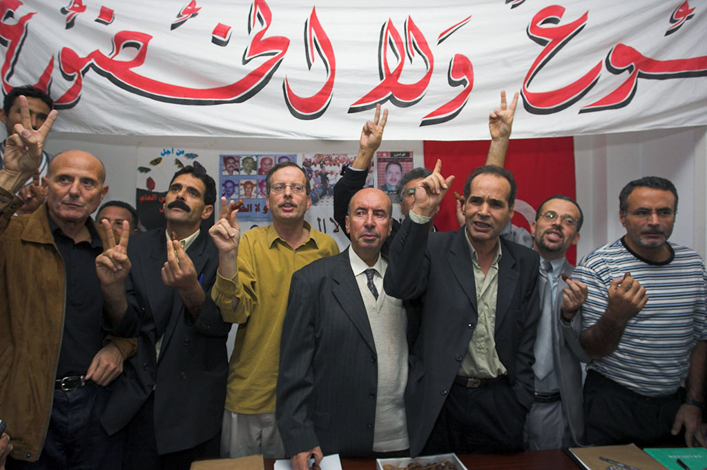 الحقوقيون المضربون عن الطعام تونس 2005